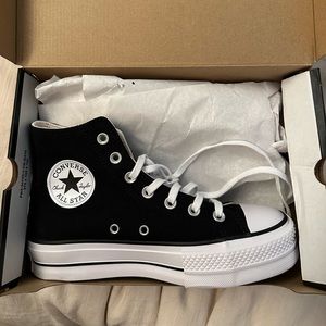 Black Platform Converse Size 6.5 - NWB